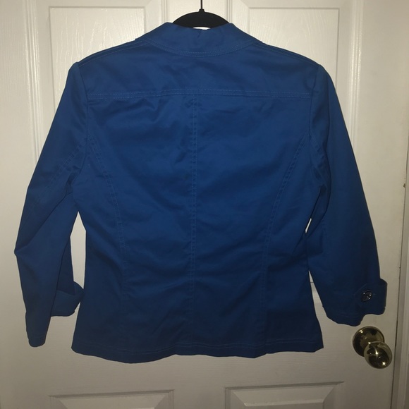 Jones NY Signature Royal Blue Blazer Small - Picture 2 of 5